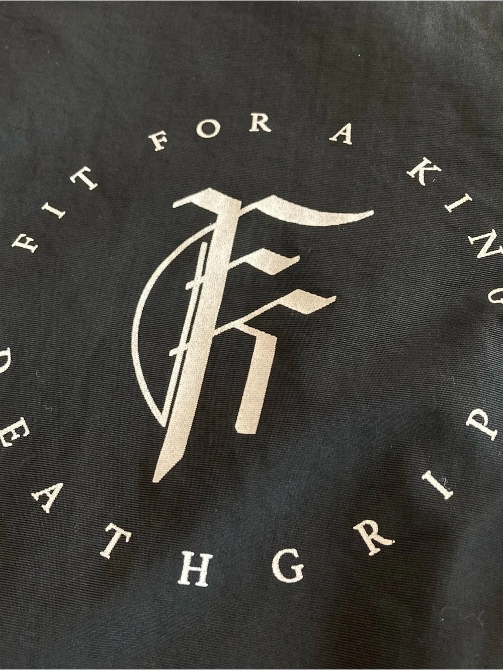 Fit For A King Deathgrip Windbreaker Size M with Hood And Metal Buttons Rock
